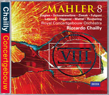 Riccardo Chailly´s recording of Mahler 8 - CD cover