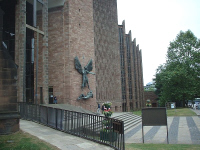 The new Coventry Cathedral, built adjacent to the old (click for full-size).